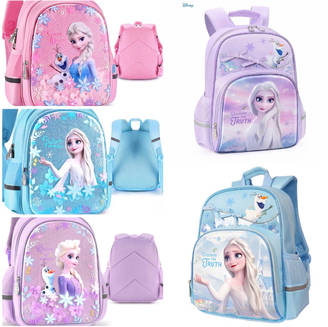 Disney Frozen Kindergarten Bag Elsa School Bag Backpack Anna Olaf (3 ...