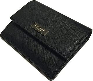 Dompet Wanita Kate Spade Newbury Lane Petty Black Saffiano Leather Clutch Wallet