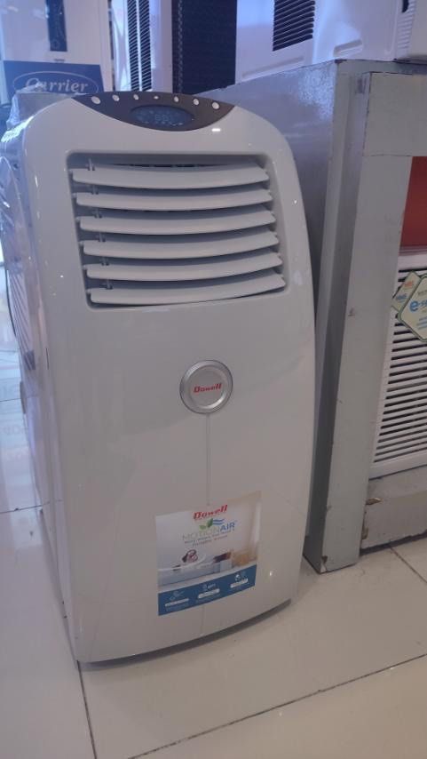 DOWELL PORTABLE AIRCON (Category: Air Conditioning and Heating) located in Quezon City. Submitted by maryann5721 (Listing ID 1207694221, Image 1). Description: DOWELL PORTABLE AIRCON * 4-modes: Cool, Dry Fan & Auto * Auto swing function * 24-hour auto shut-off timer * Floater Sensor * LCD digital display * Remote-controlled * With installation Kit * Duct Hose Length 150 cm * Duct Hose Diameter 15cm * Washable Pre-filters Pa-29k16 1hp SRP 12,998 C