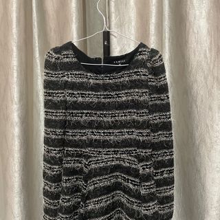 Dress hitam fuzzy dress jepang egoist