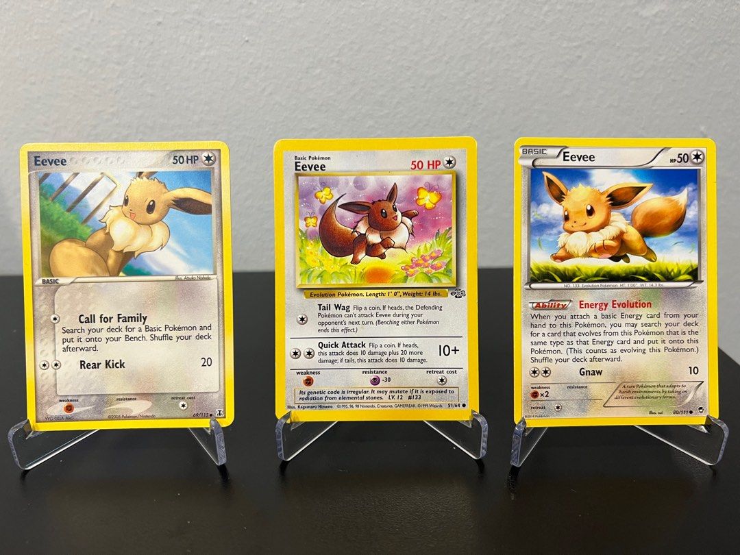 Eevee Vintage / Pokemon Cards / Jungle Eevee, Hobbies & Toys, Toys