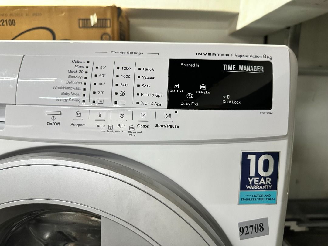 ELECTROLUX 8KG FrontLoader Washing Machine EWF12844 (92708), TV & Home