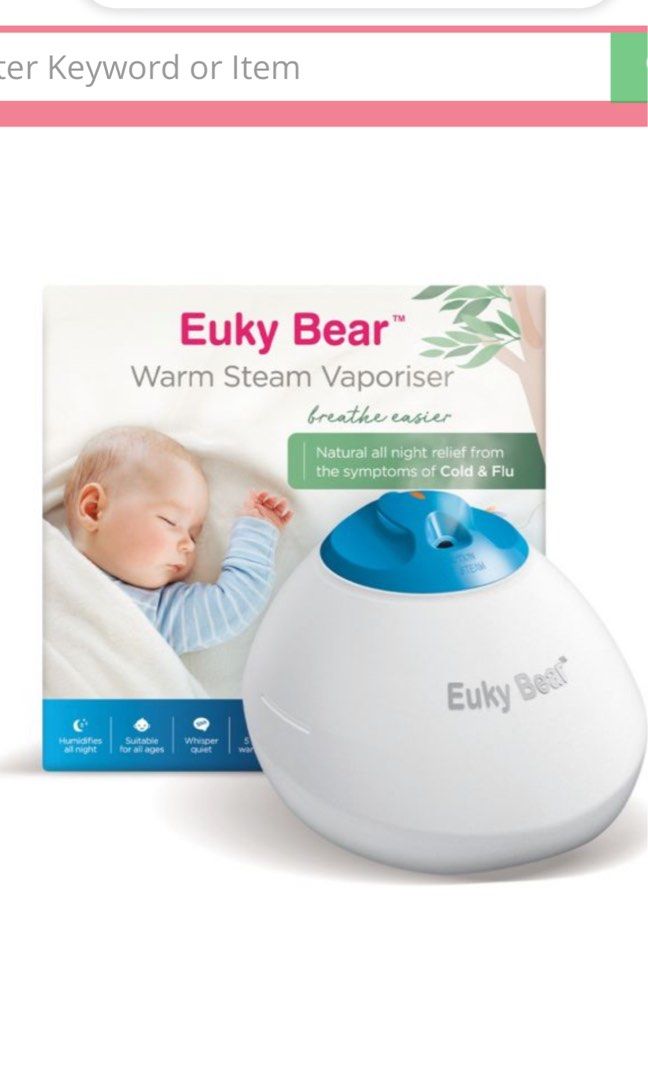 EUKYBEAR Steam Vaporizer, Babies & Kids, Maternity Care on Carousell
