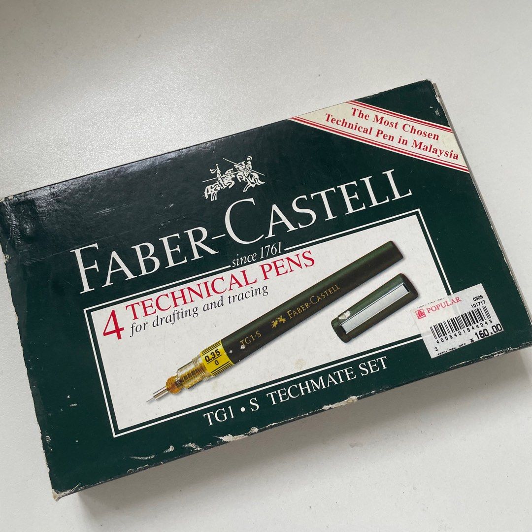 Faber castell technical pens for drafting & tracing, Hobbies & Toys