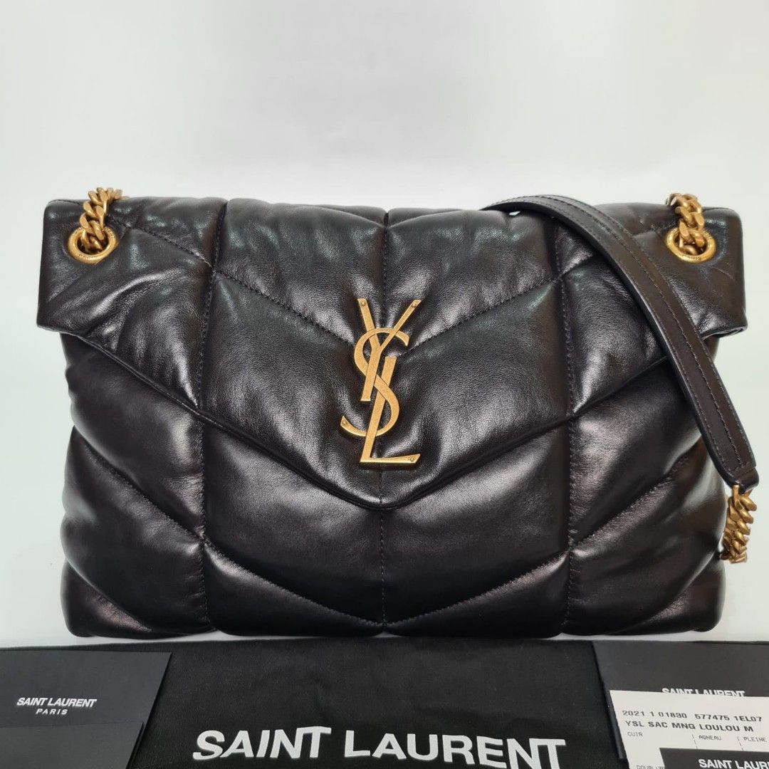 Fast Sale Excellent YSL Loulou Puffer Medium Black 2021 sz 32 x 10 x 23 cm With booklet tag 2021 and dustbag Nett Exclude ongkir 4