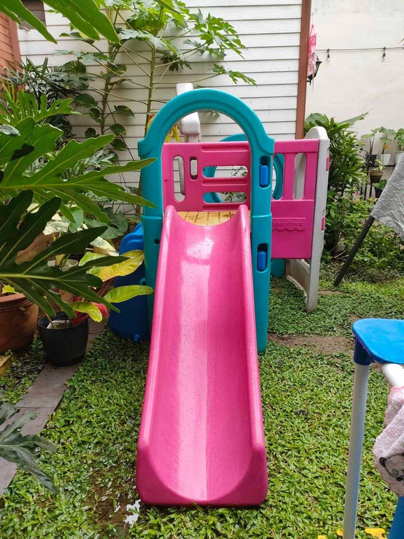 Fisher price house shop with slide
