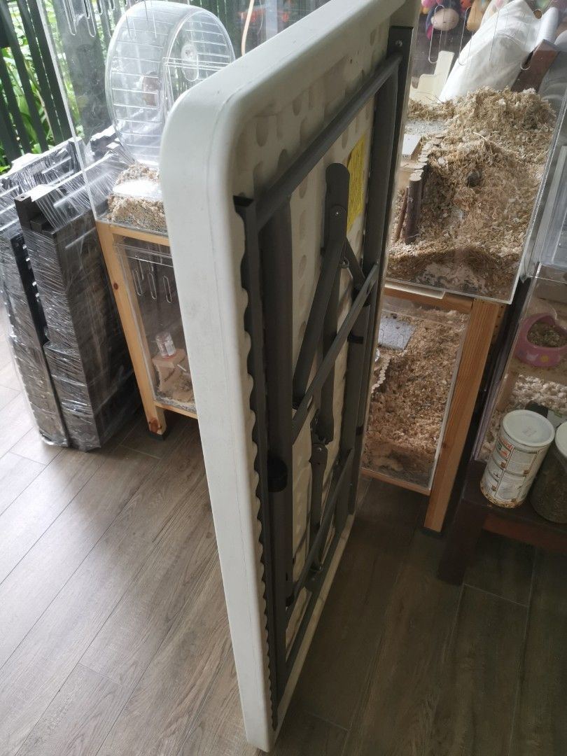 Collapse Metal Table Foldable /collapseable table, Furniture & Home Living, Furniture ...