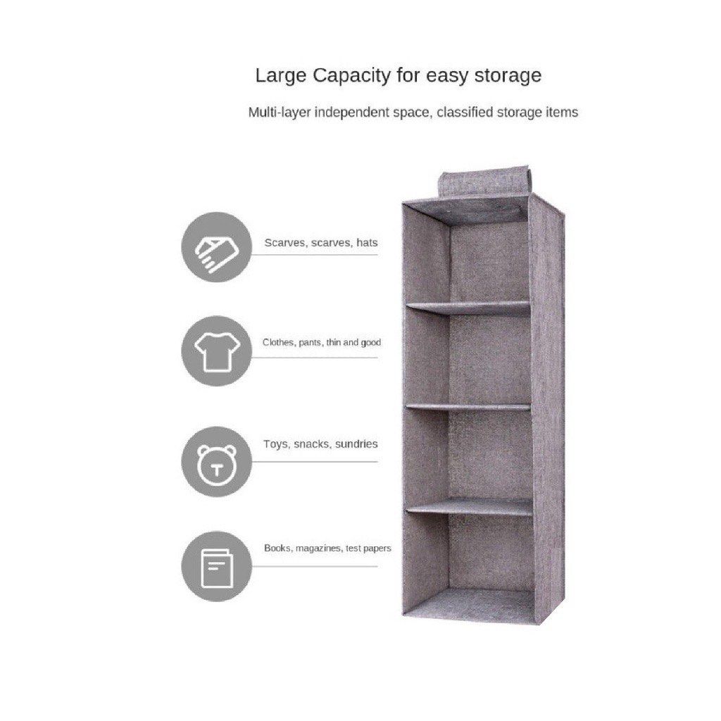 [FREE DELIVERY] PREMIUM HANGING WARDROBE ORGANISER DRAWER FOLDABLE RACK