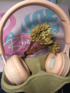 [FREE ONGKIR JABODETABEK] Headphone Wireless Soft Pink -Brand TACOO