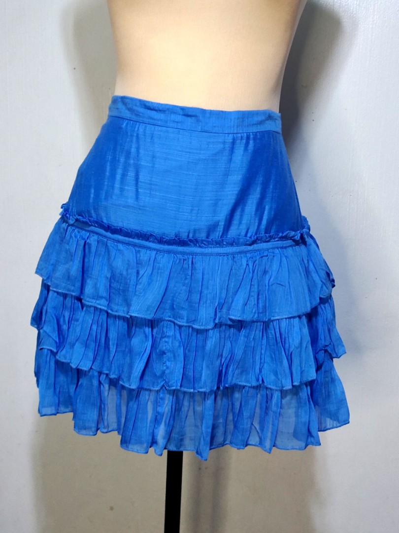 French Connection blue rara skirt, Women's Fashion, Bottoms, Skirts on ...