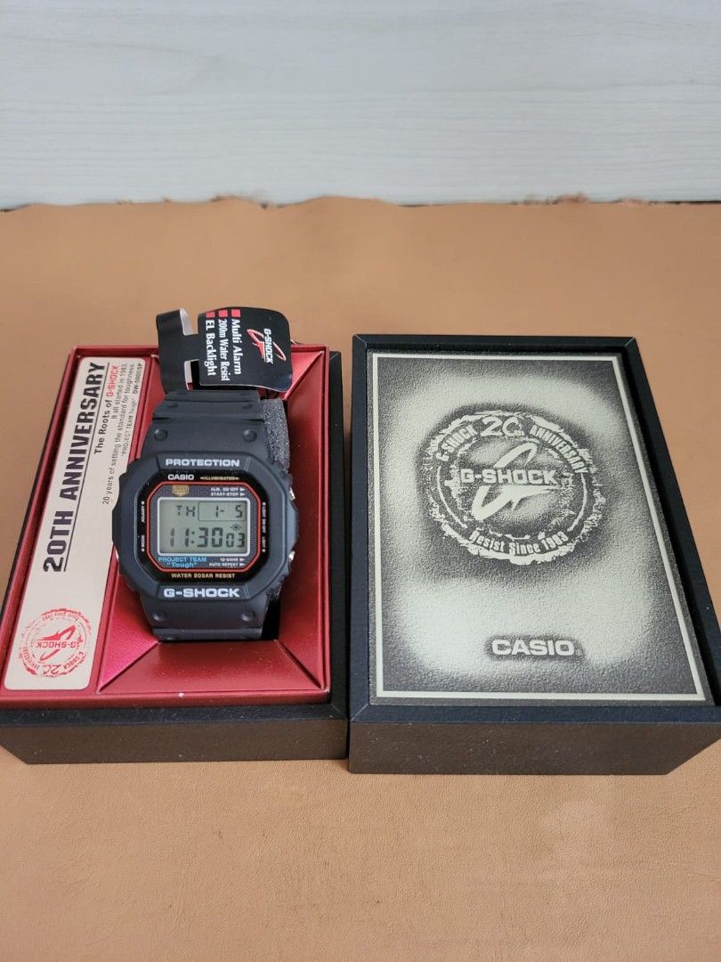 G SHOCK 20週年絕版手錶DW-5000 SP, 名牌, 手錶- Carousell