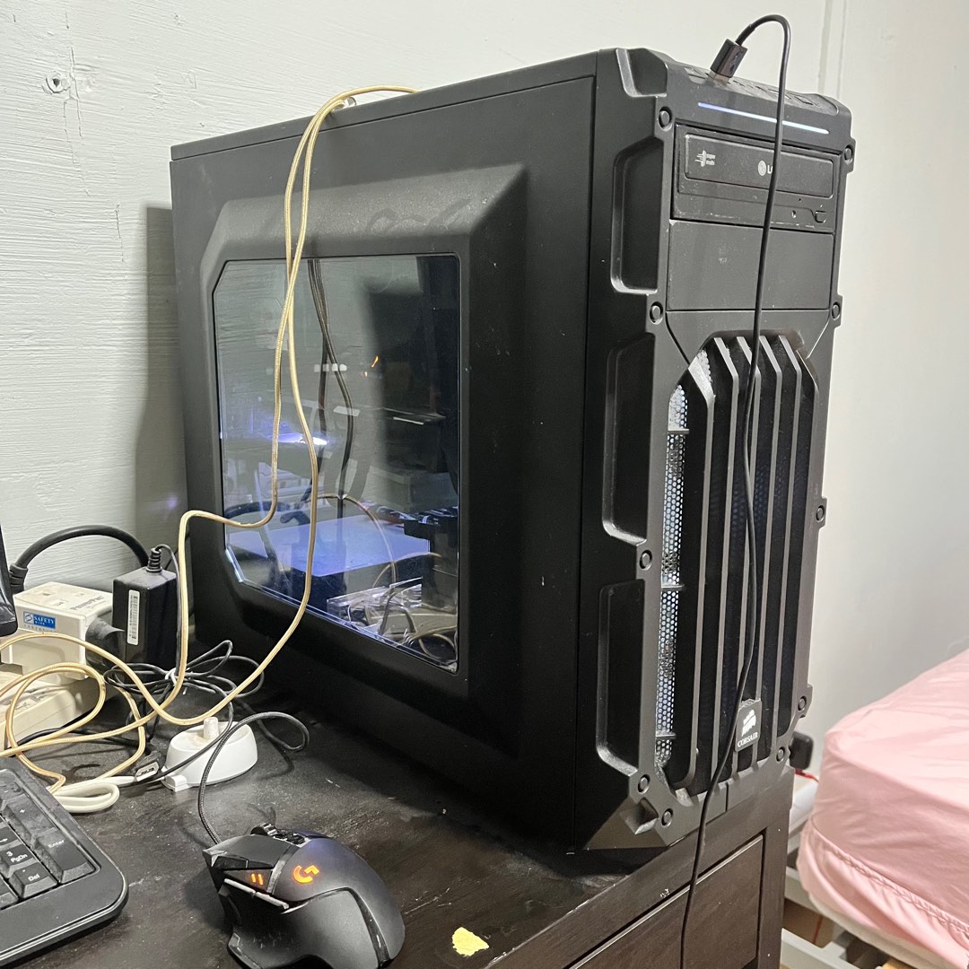 Gaming Pc With Monitor And Mouse And Keyboard Computers Tech