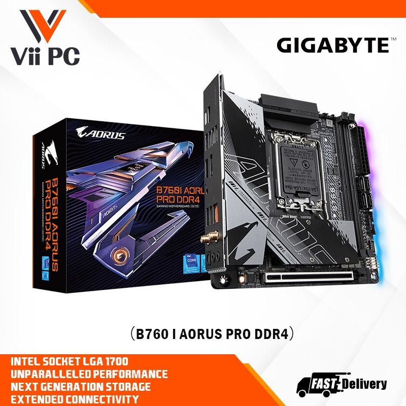 Gigabyte B760 I AORUS PRO DDR4 LGA1700 socket Intel B760 Express ...