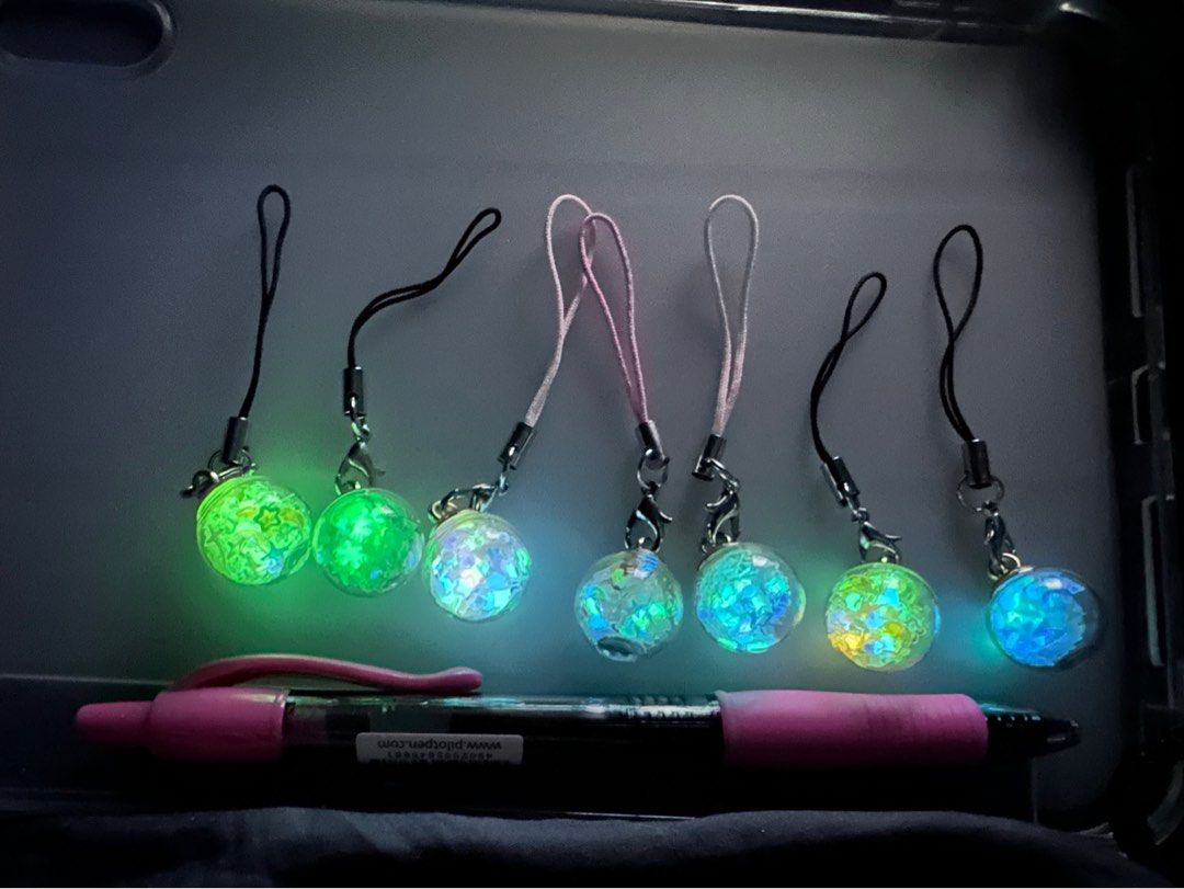 Glowing keychain sales