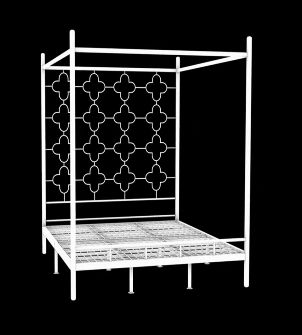 Gold color Queen size bed frame/king size bed frame, Furniture & Home