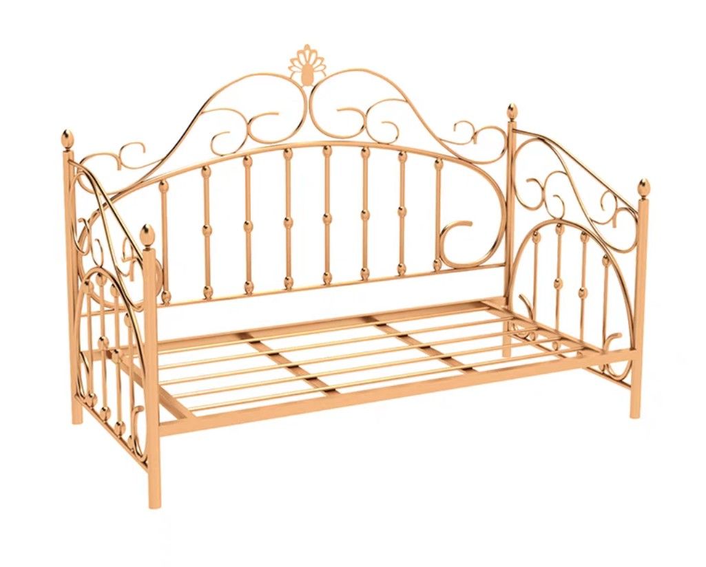 Gold sofa bed 80*190cm, Furniture & Home Living, Furniture, Bed Frames