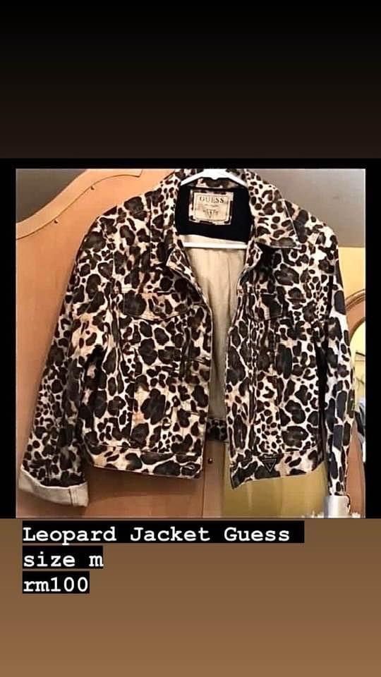 Guess leopard deals jacket