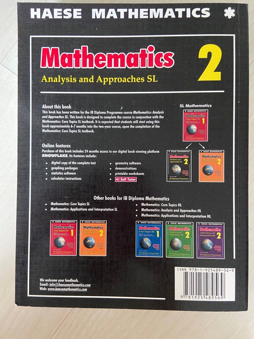 Haese mathematics ib sl maths aa hobbies toys books magazines