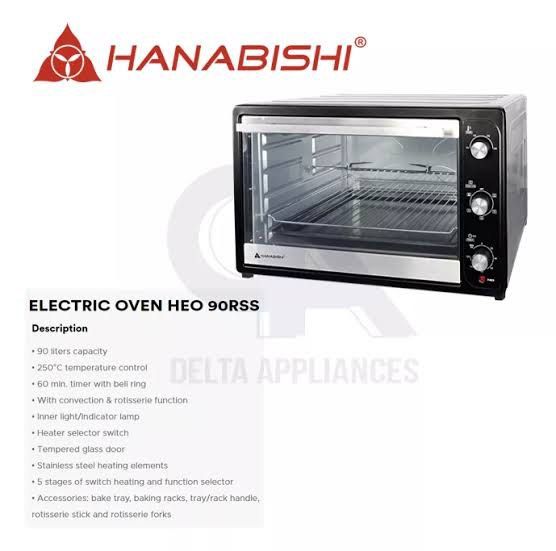 Hanabishi Electric Oven, TV & Home Appliances, Kitchen Appliances
