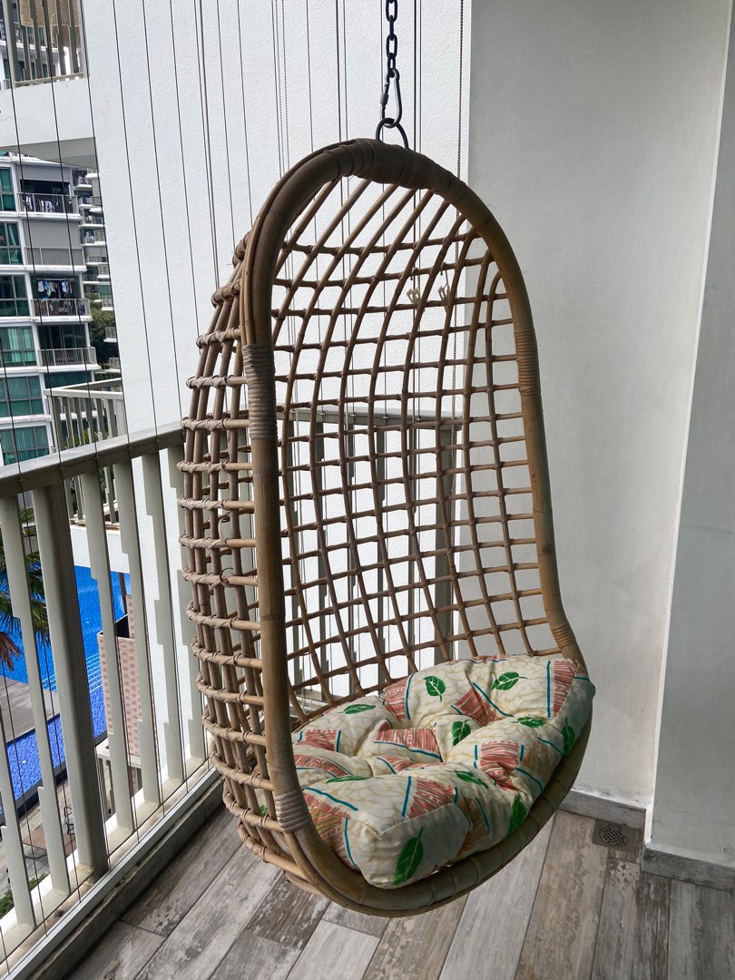 Hanging rattan swing clearance