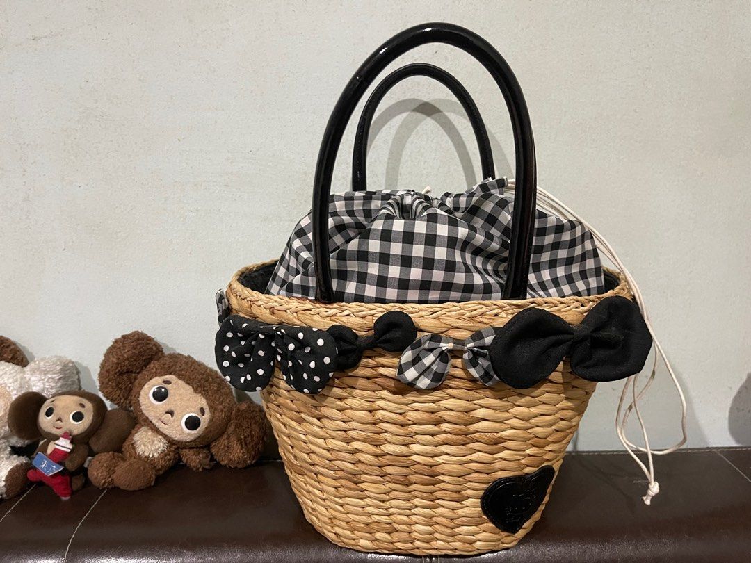 Hello Kitty Rattan Bag from Japan