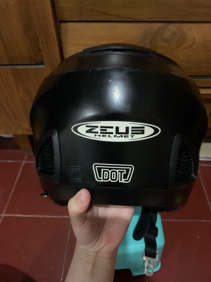 Helm zeus half face double visor discount