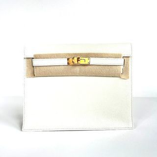 Hermes - White Kelly Danse in Veau Evercolour with GHW
