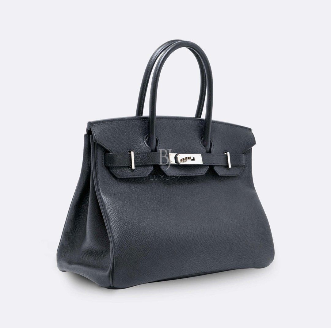 Hermes Birkin 30 Black Epsom Palladium Hardware in 2023