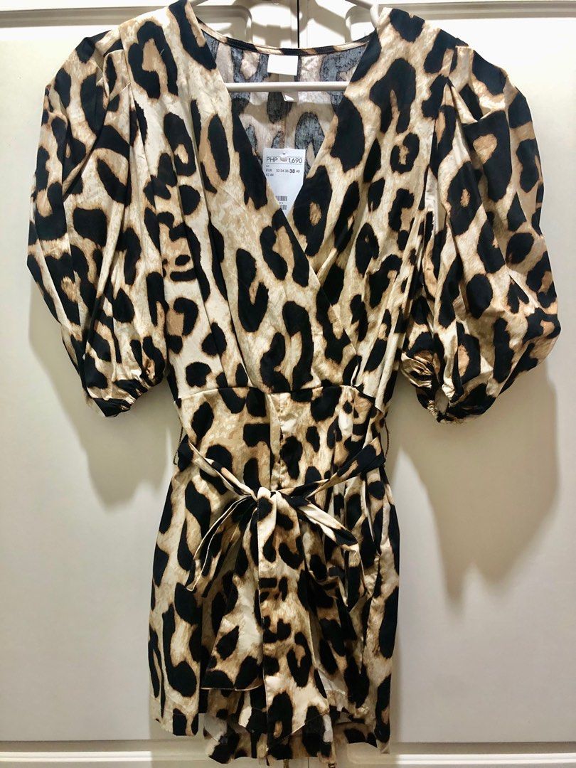 Leopard print playsuit h&m new arrivals
