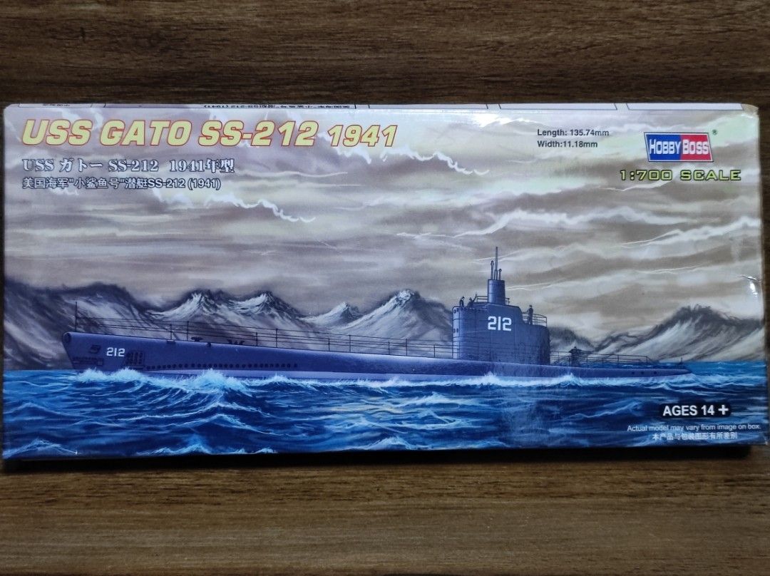 Hobby Boss 87012 USS Submarine Gato SS-212 1941 De Segunda Mano Por 12
