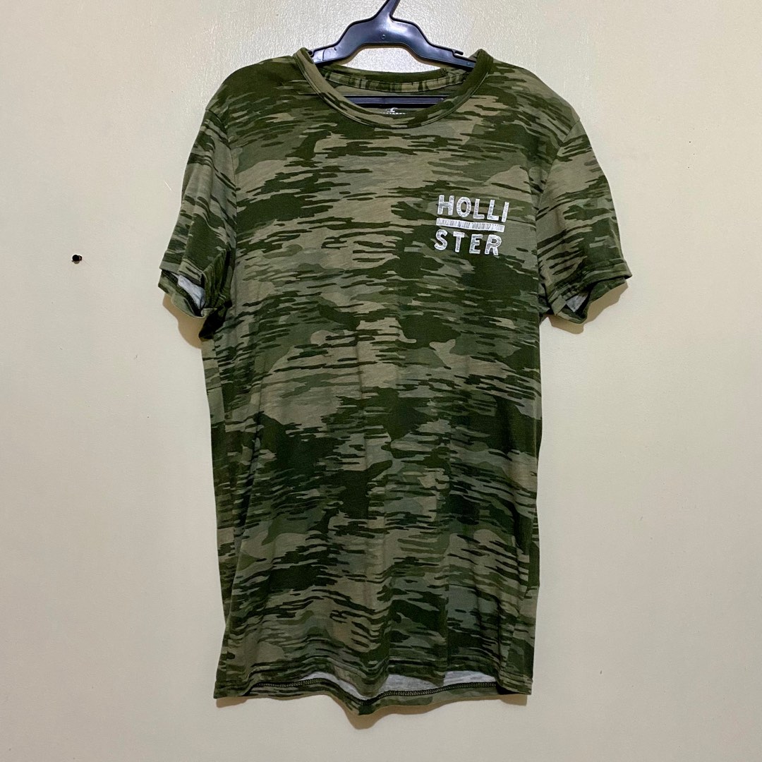 Hollister Camo Shirt Men s Fashion Tops Sets Tshirts Polo Shirts on Carousell