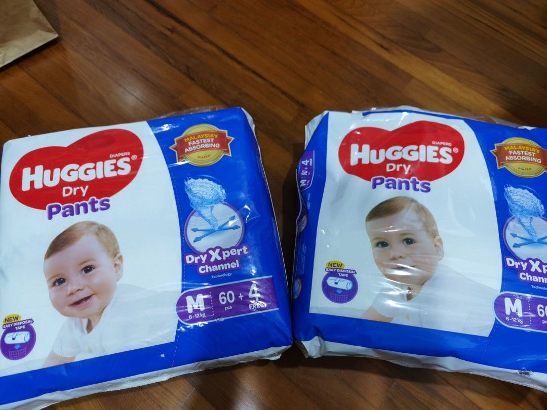 Huggies Diaper Pants (M), Babies & Kids, Bathing & Changing, Diapers
