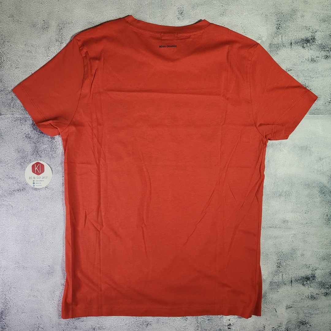 Orange hugo boss tshirt hot sale