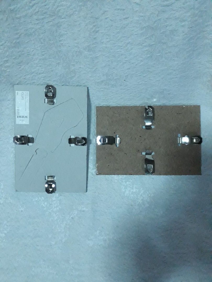 Ikea Clips 4" x 6" Bundle Borderless Glass Photo Frames, Furniture