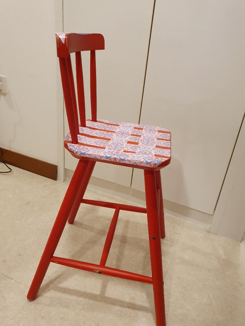 Ikea junior chair red, Furniture & Home Living, Furniture, Chairs on