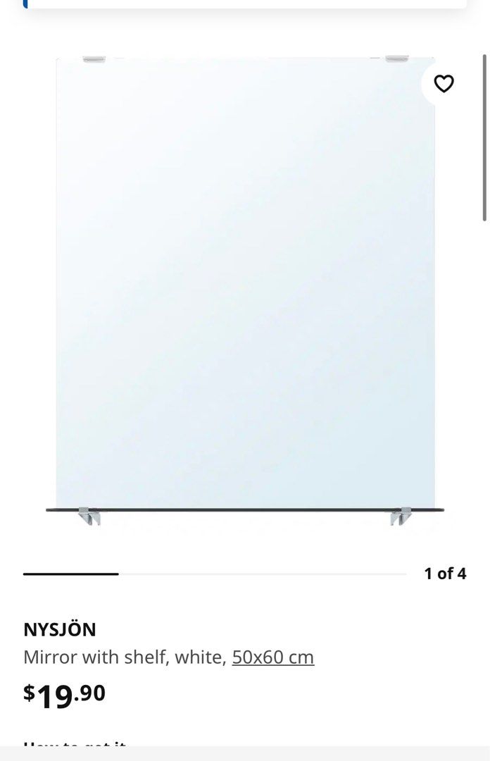 markerad ikea mirror