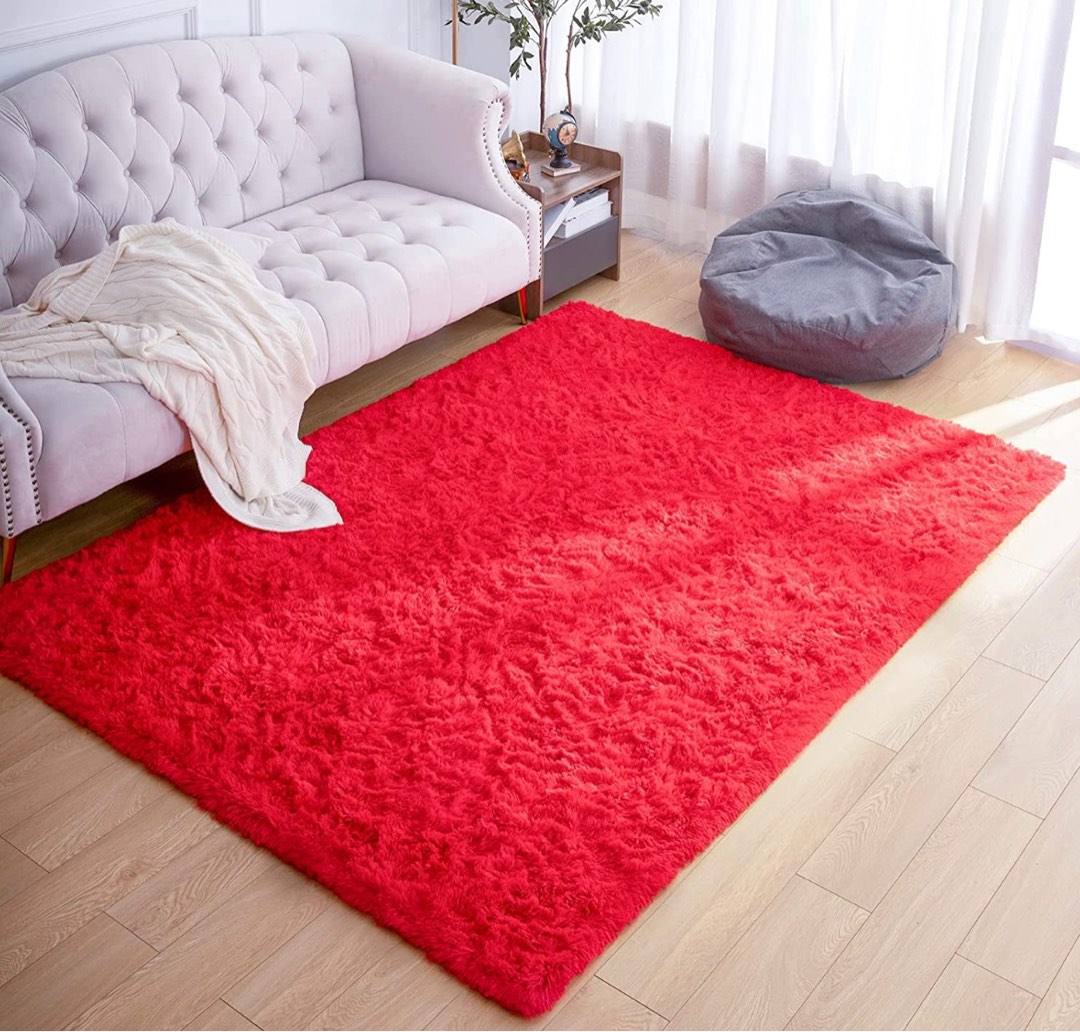 IKEA Red Large Mat, Furniture & Home Living, Home Decor, Carpets, Mats
