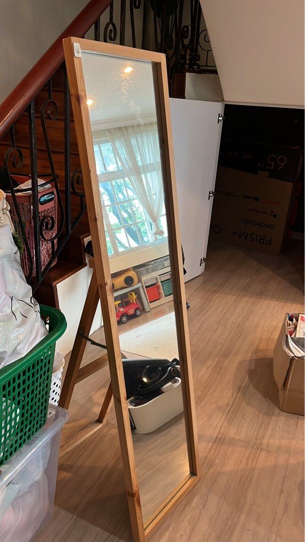Ikea standing mirror, Furniture & Home Living, Furniture, Other Home