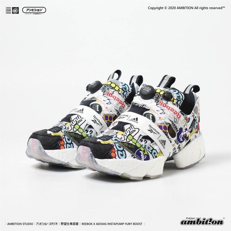 IMPACT Adidas Reebok Insta Pump Fury Boost 聯名塗鴉經典鞋G57659