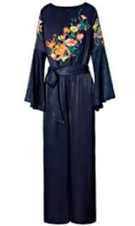 Independent Designer Embroidered Jumpsuit
