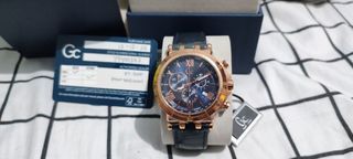 Jam Tangan Pria GUESS Collector GC Insider Chrono Leather Y44003G7