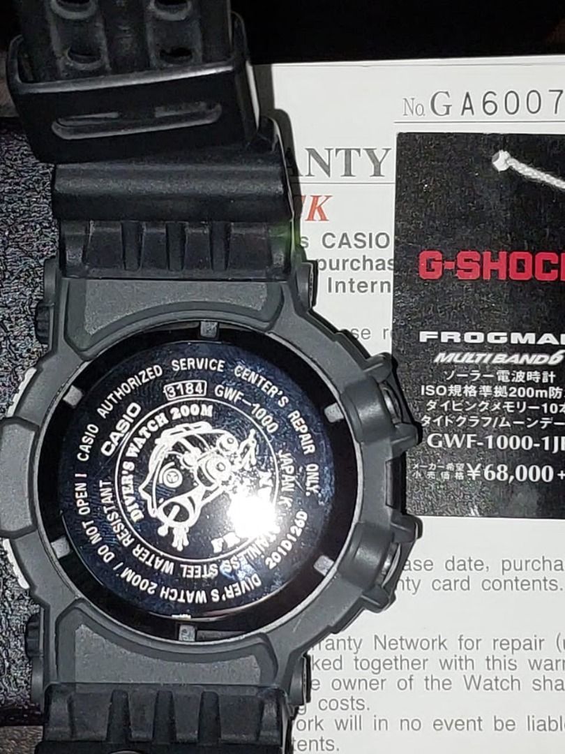 g shock gwf 1000 1jf frogman