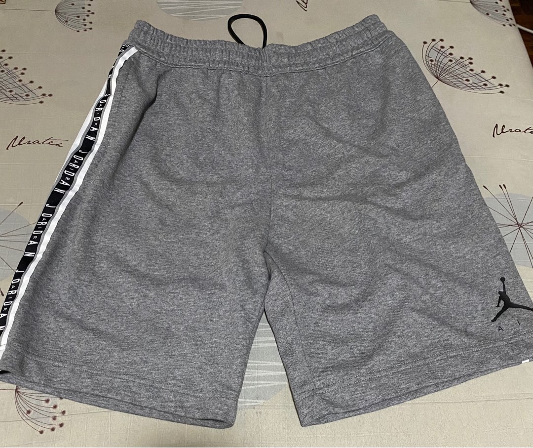 grey jordan shorts mens