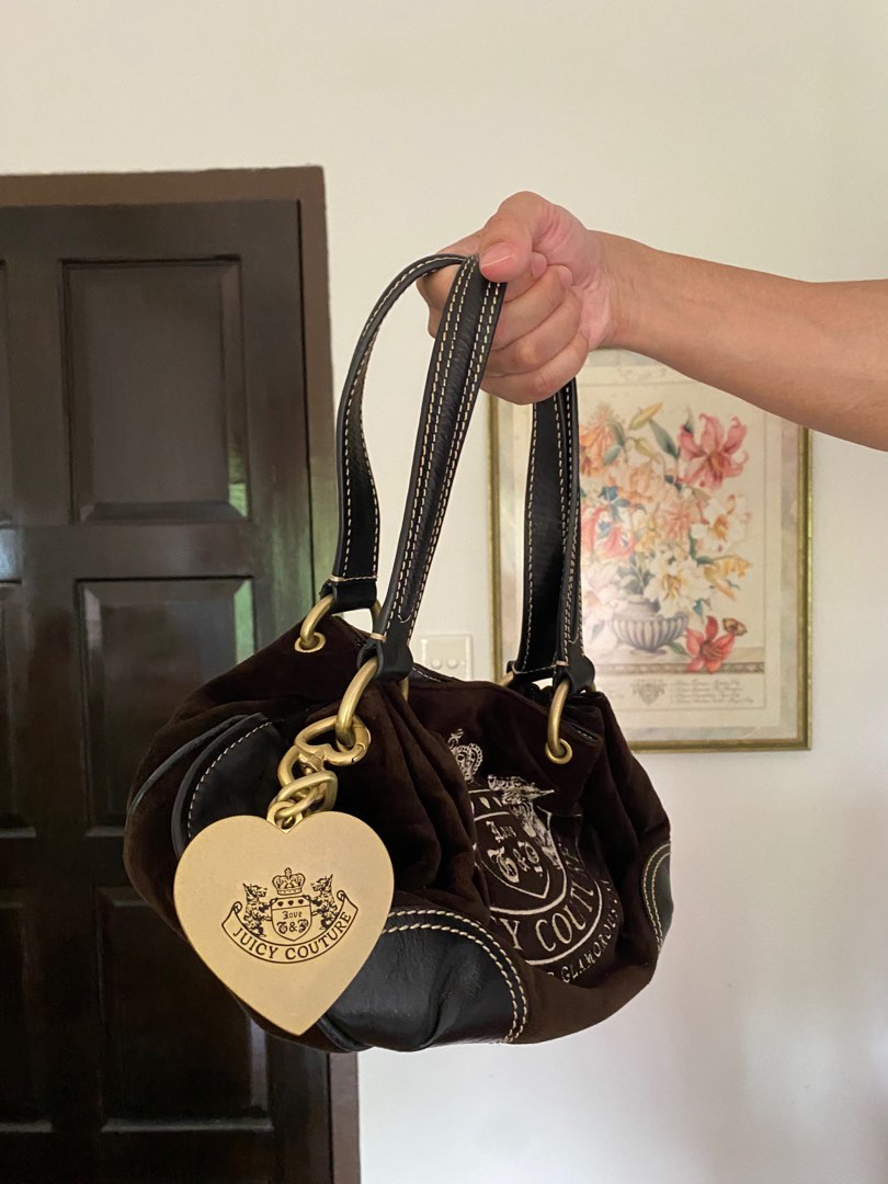 Juicy Couture Velour Purse / Bag, Women's Fashion, Bags & Wallets, Purses &  Pouches on Carousell