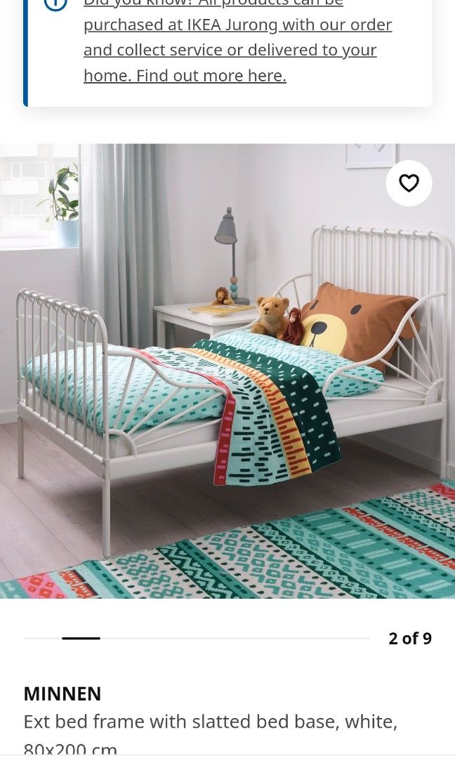 IKEA extendable bed frame/Kids toddlers bed frame / can be dismantled