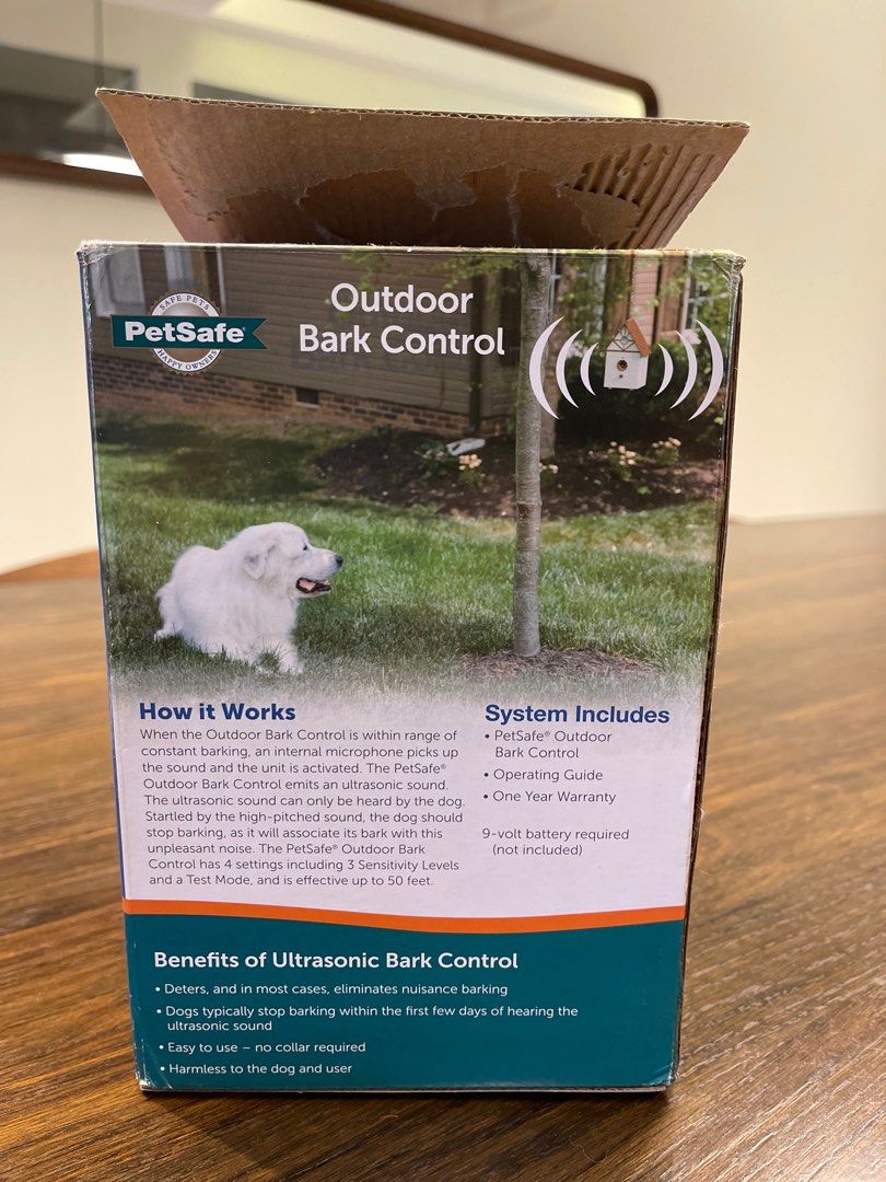 Like New PetSafe Outdoor Ultrasonic Bark Deterrent