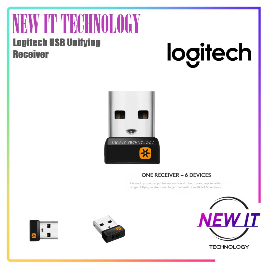 Logitech USB Unifying Receiver USB Receiver 2.4 GHz Wireless to be ...