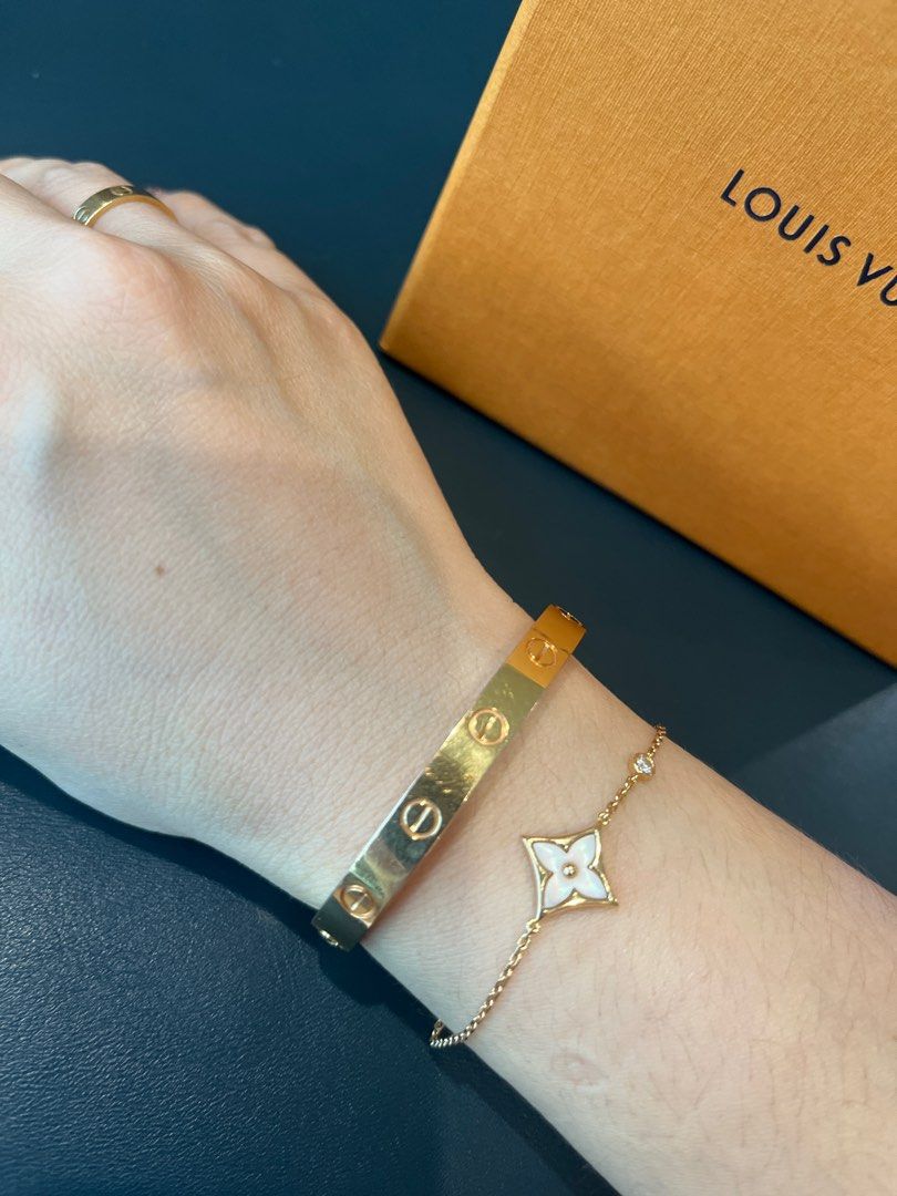 Louis Vuitton Color Blossom Bb Star Bracelet, Pink Gold, Pink Mother-of-Pearl and Diamond Pink. Size NSA