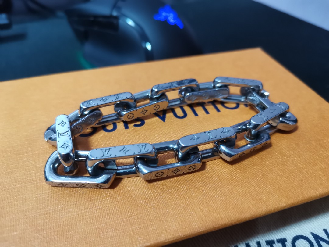 Louis Vuitton MONOGRAM Chain Links Bracelet (M00306, M00305)