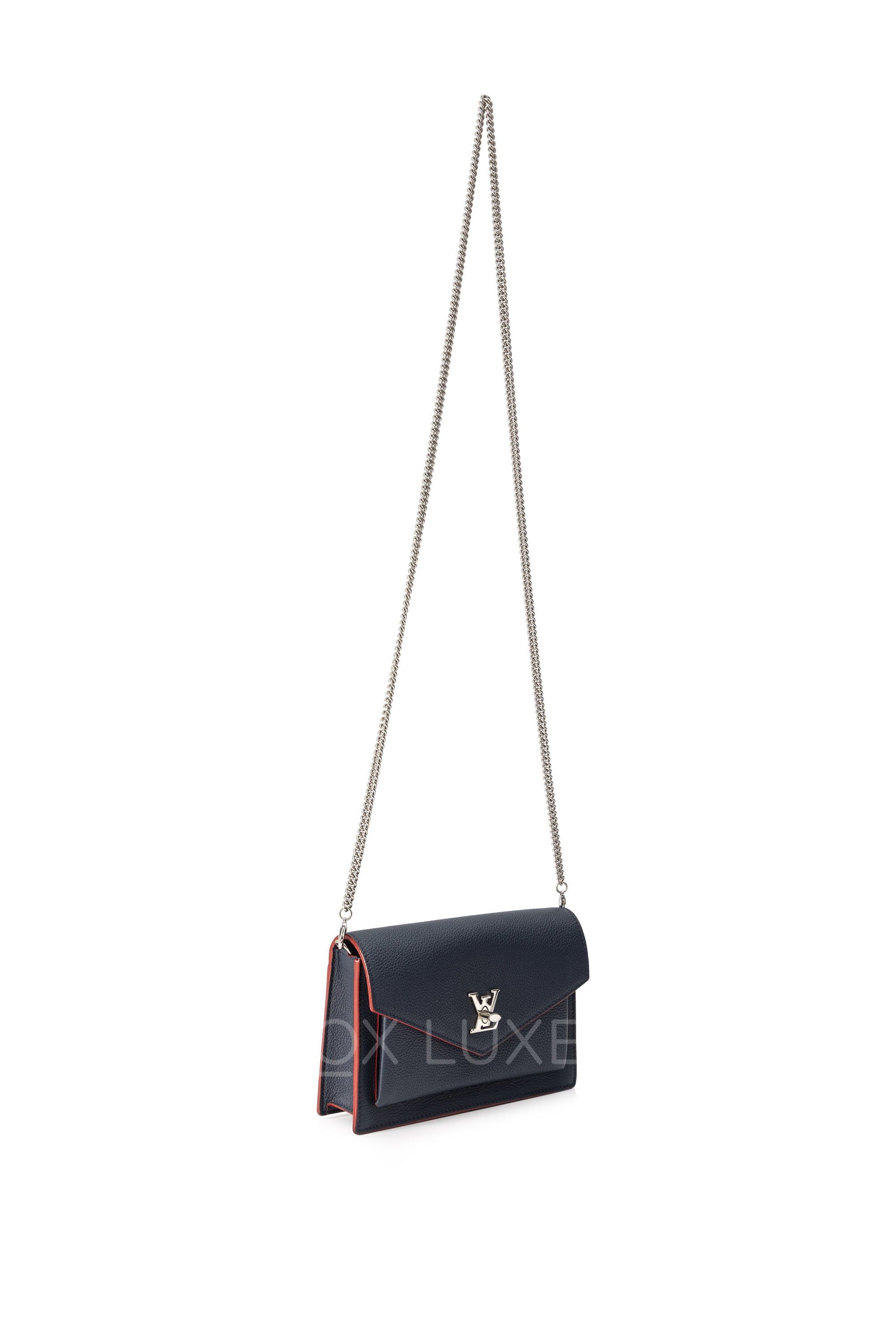 Louis Vuitton Lockme Chain Bag East West Rose Trianon Calf